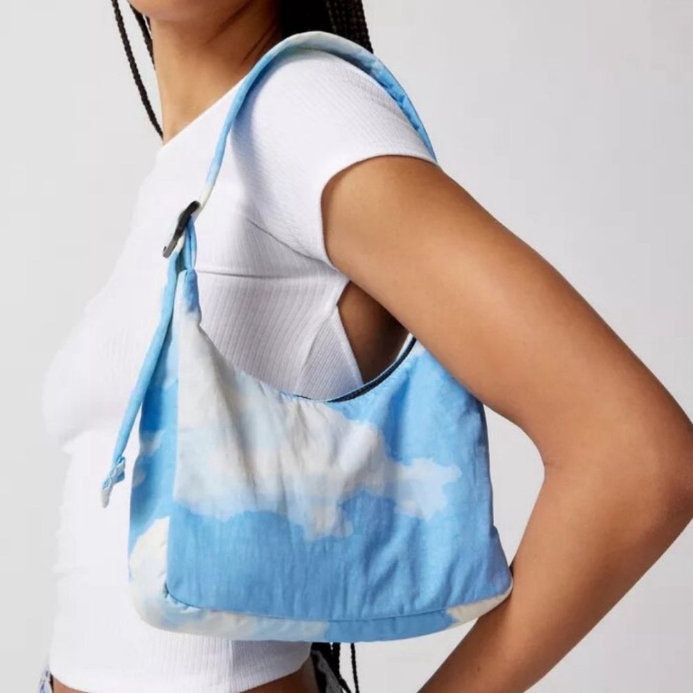 Baggu Mini Nylon Shoulder Bag in Cloud Print
